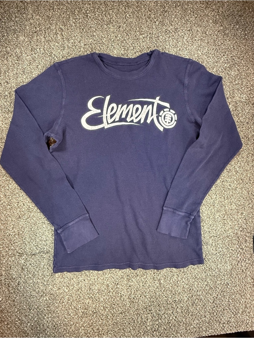 Element Navy Graphic Long Sleeve Shirt